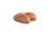 Two rye bread brown color isolated