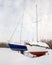 Two Sailboats in Winter