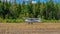 Two-seat single-engined piston-powered general aviation microlight aircraft Ikarus C42B OH-U459 landing on Karhula aviation museum