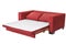 Two seats cozy red bed sofa