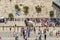 Two sections of the Western Wall in Jerusalem, Israel.