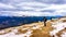 Two senior women enjoying the view on top of The Whistlers mountain in Jasper National Park