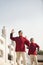 Two seniors practicing Taijiquan in Beijing