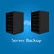 Two server backup redundancy mirror for recovery and performance