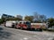 Two SFFD Red Firetrucks parked on the street