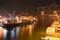 Two ships alongside at the busy container terminal