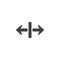 Two side arrows vector icon