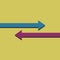 Two Side the left and right arrows icon. directional icons, vector illustration collection for web design, mobile apps, interface