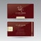 Two-sided luxury horizontal Business card Griffin02.