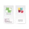 Two sided vector corporate business card template. Modern and minimalist.