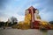 Two sides of Buddha of Kyaik Pun Pagoda Bago meditating