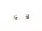 Two silver egg sinkers fishing tackle for Carolina rigging casting isolated on white