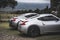 Two silver Japanese sports cars in nature landscape, Cordoba, Argentina