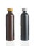 Two small alcohol bottles on white background