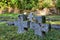 Two small crosses in German Military Cemetery Glencree