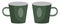 Two small green cups, icon
