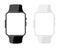 Two smart watch realistic device - stock