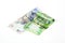 Two South African Bank Notes on White Background