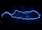 Two of spark electric discharges obtained with the help of an electrophoresis machine