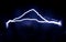 Two of spark electric discharges obtained with the help of an electrophoresis machine