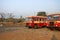 Two State Transport bus stop near road at village Tokawde