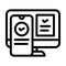 two step authentication line icon vector illustration