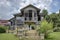 two-storey deserted malay structure cottage home.