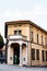 Two-storey house with columns and a balcony in the town of Menaggio. Como, Italy