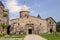 Two-storey narthex with a visible dome of the Church of Gregory the Illuminator,Goshavank Monastery in the village of Gosh, near t