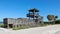 Two story wooden observation deck