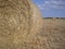 Two straw bales in the countryside