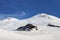 The two summits of Mount Elbrus, Russia