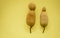 Two tamarind placed beautifully on yellow surface