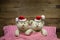 Two teddy bears on christmas eve: idea for a funny greeting card
