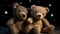 Two Teddy Bears Stargazing