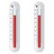 Two thermometer. Celsius and Fahrenheit.