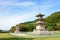 Two three story stone pagoda at the Gameunsa site