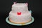 Two tier butterfly fondant cake