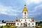 Two-tiered bell tower. Cathedral of Saints Cyril and Lawrence of Turov. Turov. Gomel region. Belarus