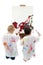 Two Toddler Boys Painting At Easel