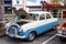 A two-tone 1955 Ford Zephyr Zodiac, a classic British car