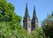 Two towers of the Basilica of Peter and Paul