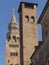 Two towers in Cremona, Italy