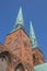 Two towers of the Lubeck cathedral