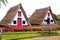 Two traditional Santana houses in Madeira