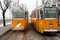 Two Trams, Budapest, Hungary