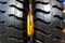 Two truck wheel tire texture