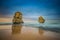 Two of the twelve apostles at sunrise from Gibsons beach, Great