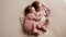 Two twins newborn sleeping