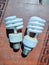 two used spiral light bulbs.